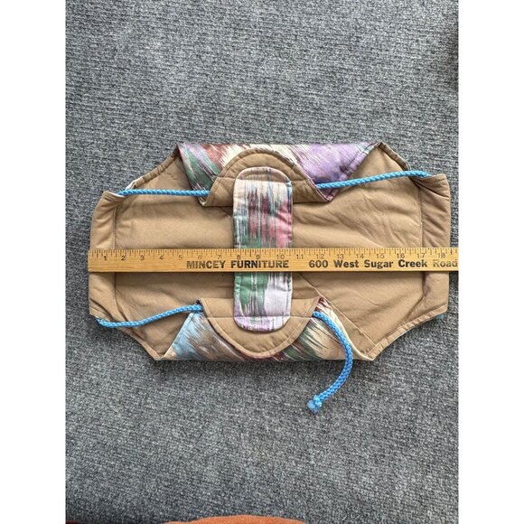 VTG‎ Handmade Hot casserole dish Carrier Rectangle lot of 2 Colorful Fabric 80s - Picture 8 of 10